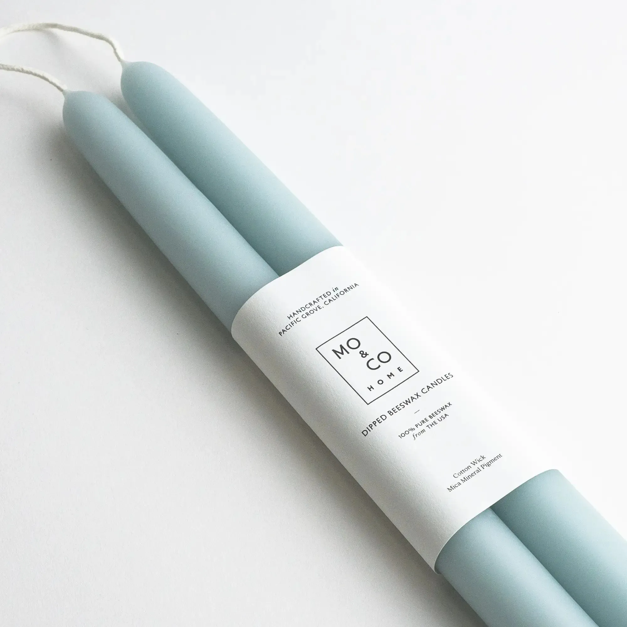 100% Beeswax Dipped Candles, Set/2