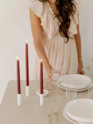 100% Beeswax Dipped Candles, Set/2