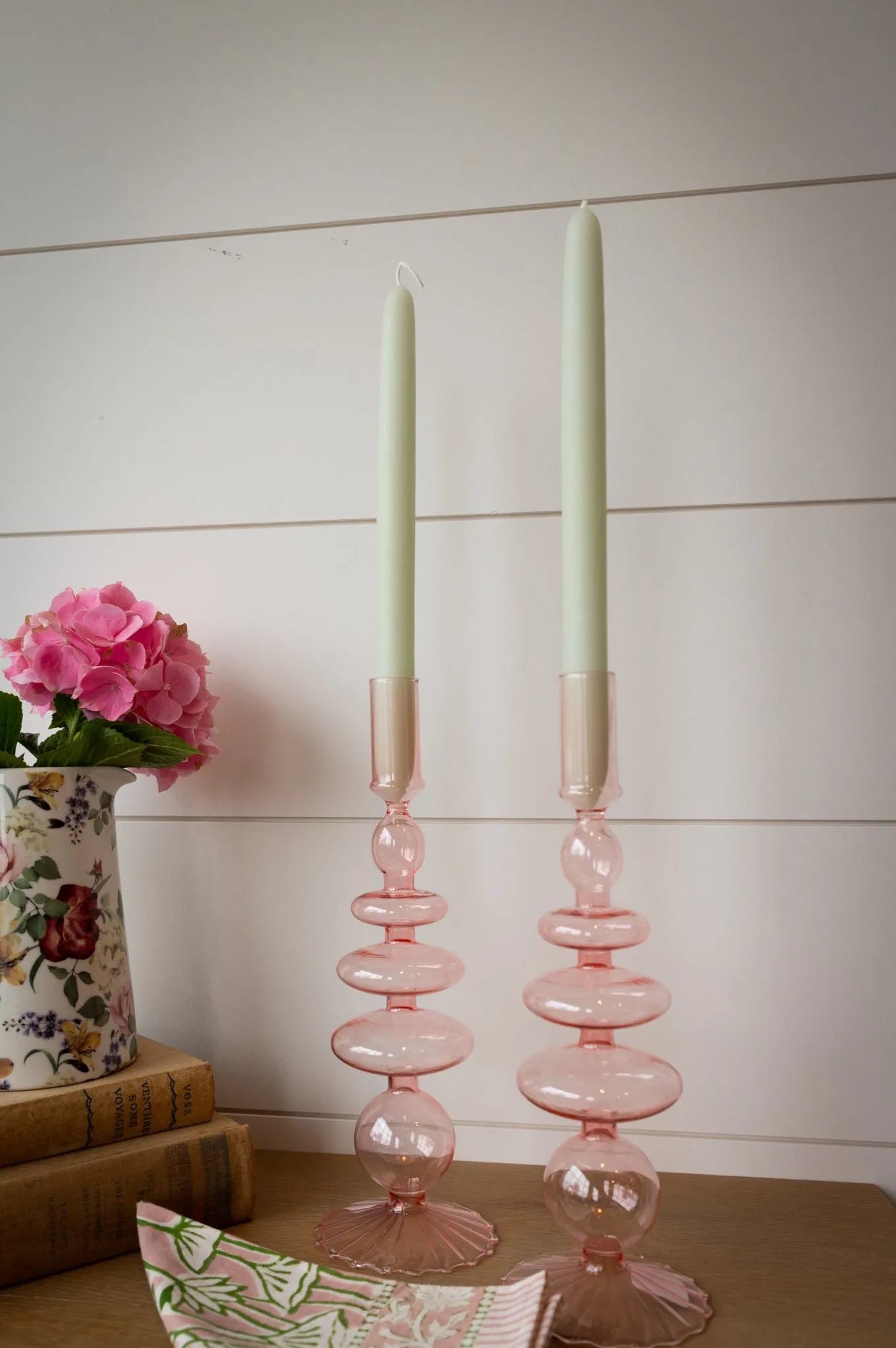 100% Beeswax Dipped Candles, Set/2