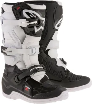 Alpinestars Tech 7S Youth Motocross Boots, Black/White