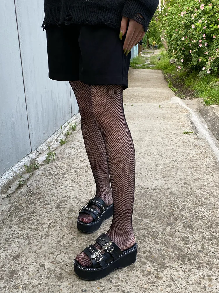 Amozae-Bat Double Buckle Platform Sandals
