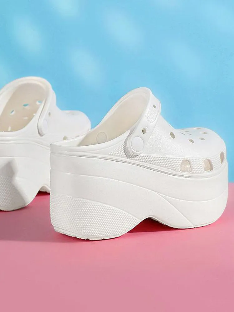 Amozae-High Platform Solid Sandals