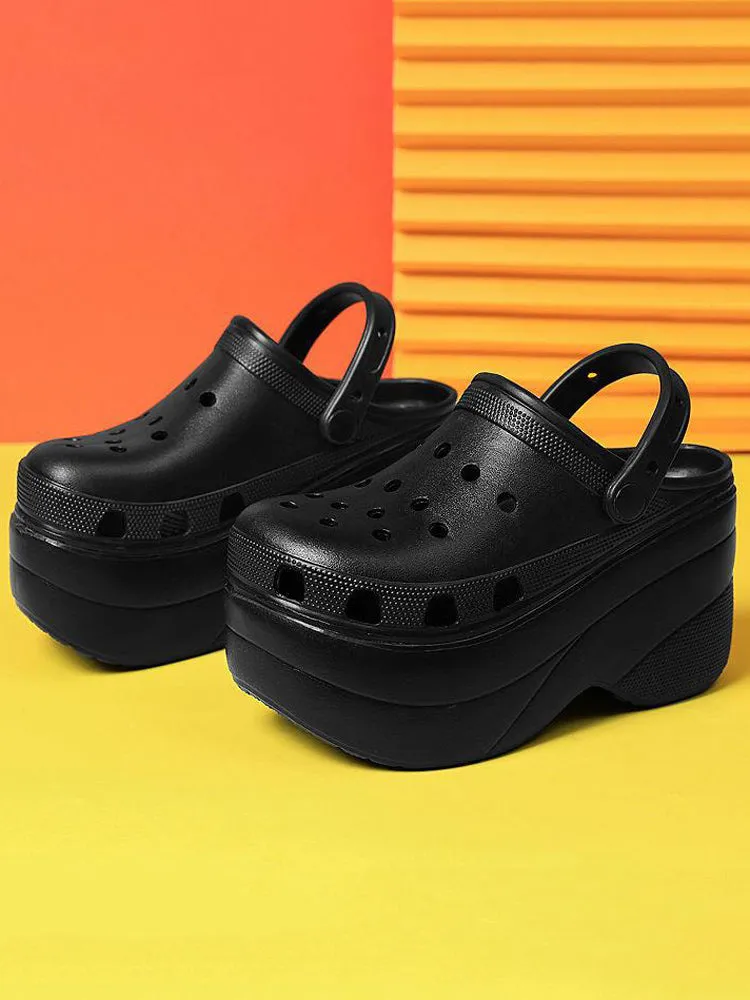 Amozae-High Platform Solid Sandals