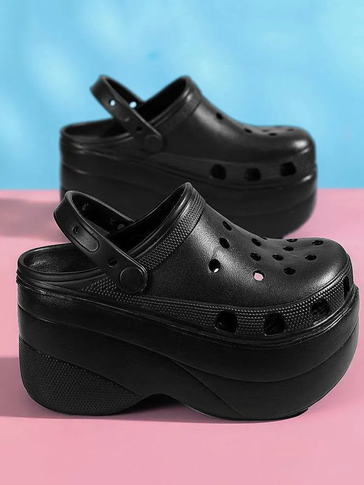 Amozae-High Platform Solid Sandals