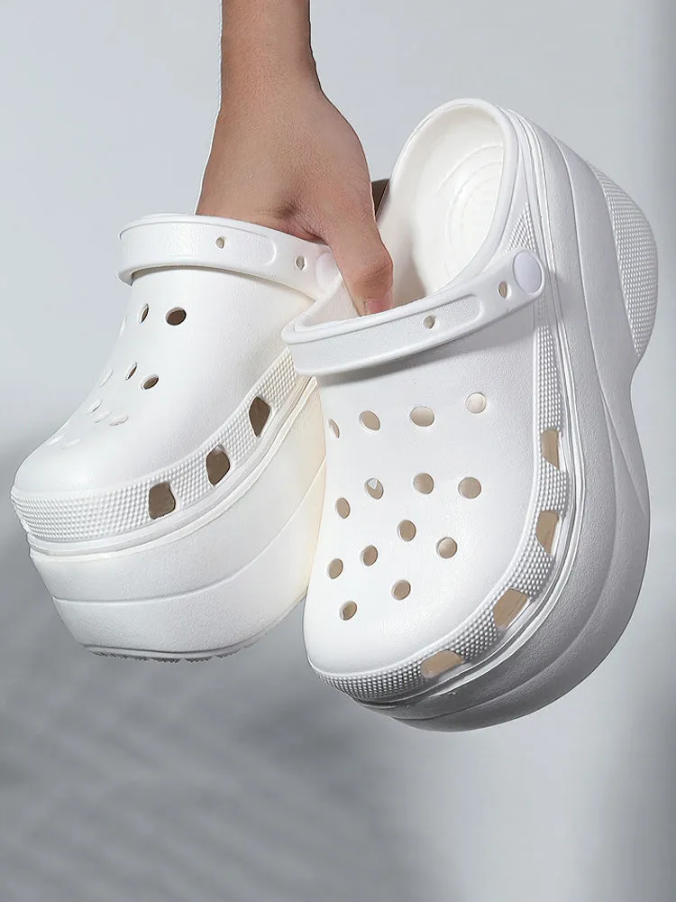 Amozae-High Platform Solid Sandals