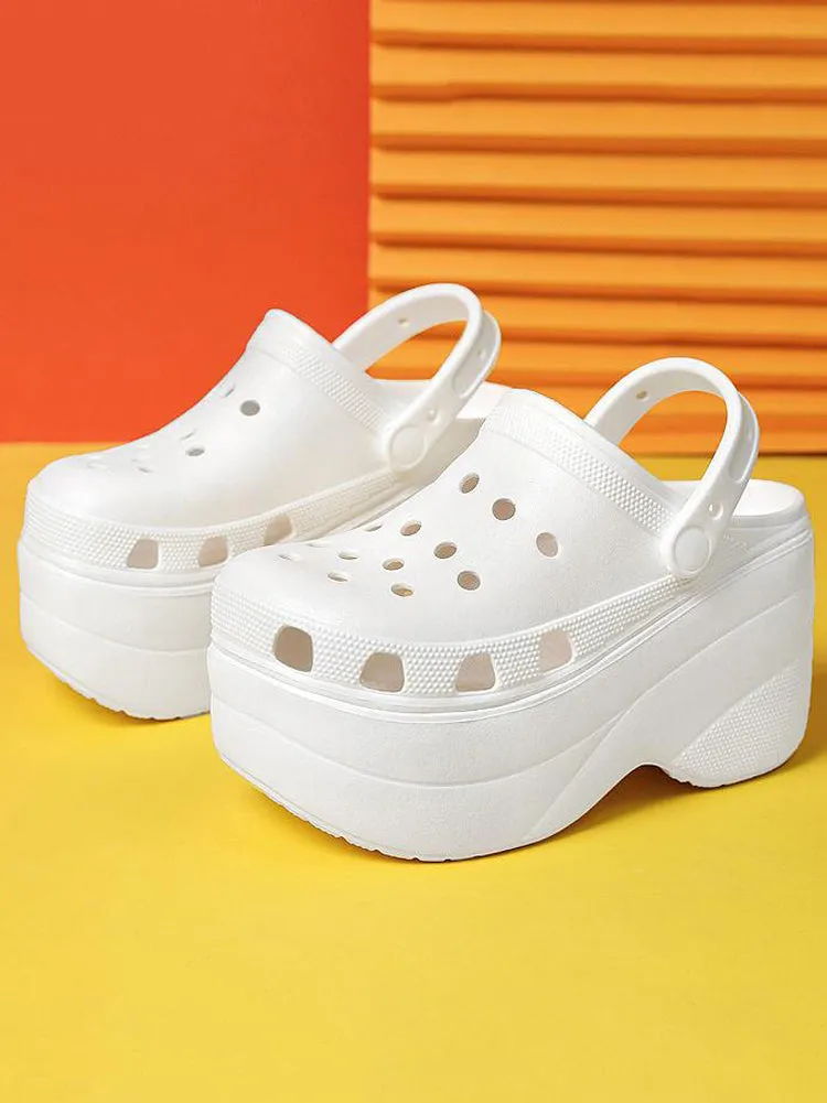 Amozae-High Platform Solid Sandals