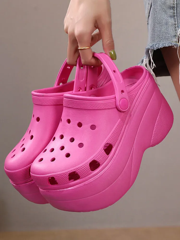 Amozae-High Platform Solid Sandals