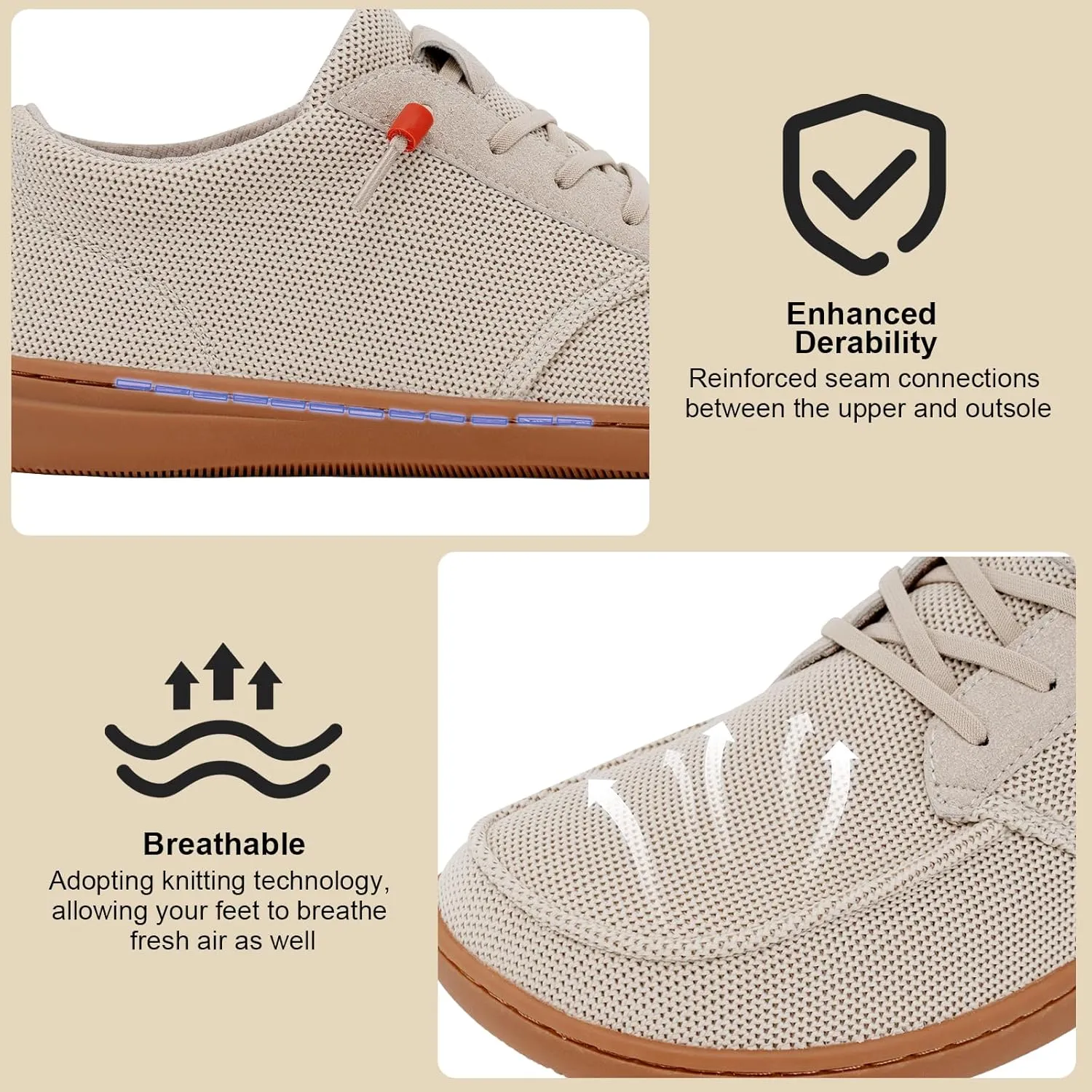 Barefoot Wide Toe Box Shoes for Women - Minimalist Barefoot Shoes with | Zero Drop Sole | Extra Wide Slip on Walking Shoes for Women