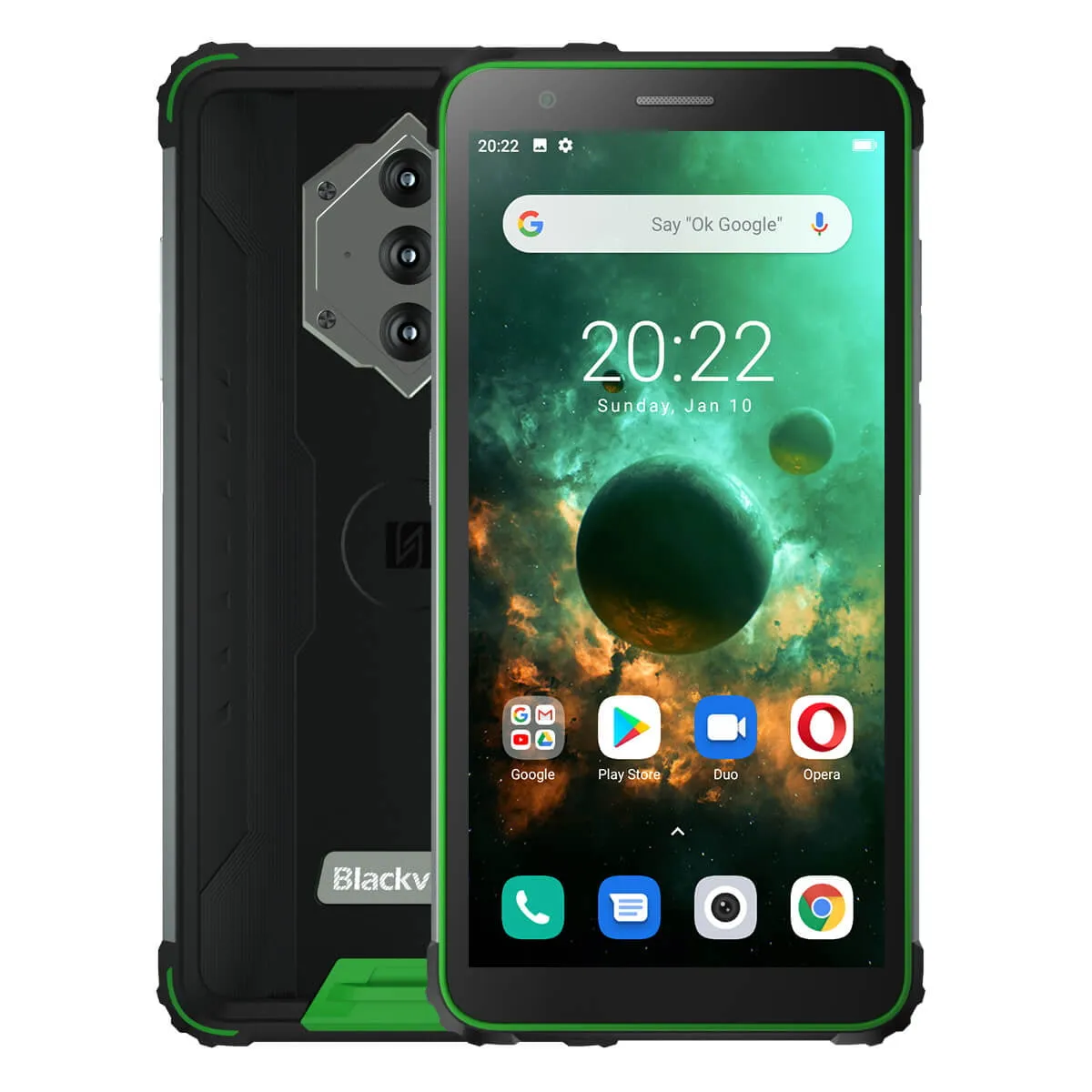 Blackview BV6600 - Smartphone Rugged con Grande Batteria 8580mAh, 4GB RAM 64GB ROM, 4G Dual SIM,NFC/GPS/OTG/Fingerprint