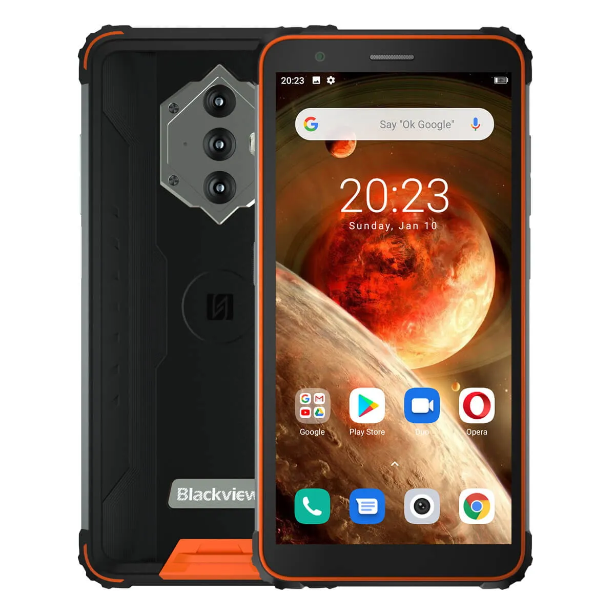 Blackview BV6600 - Smartphone Rugged con Grande Batteria 8580mAh, 4GB RAM 64GB ROM, 4G Dual SIM,NFC/GPS/OTG/Fingerprint