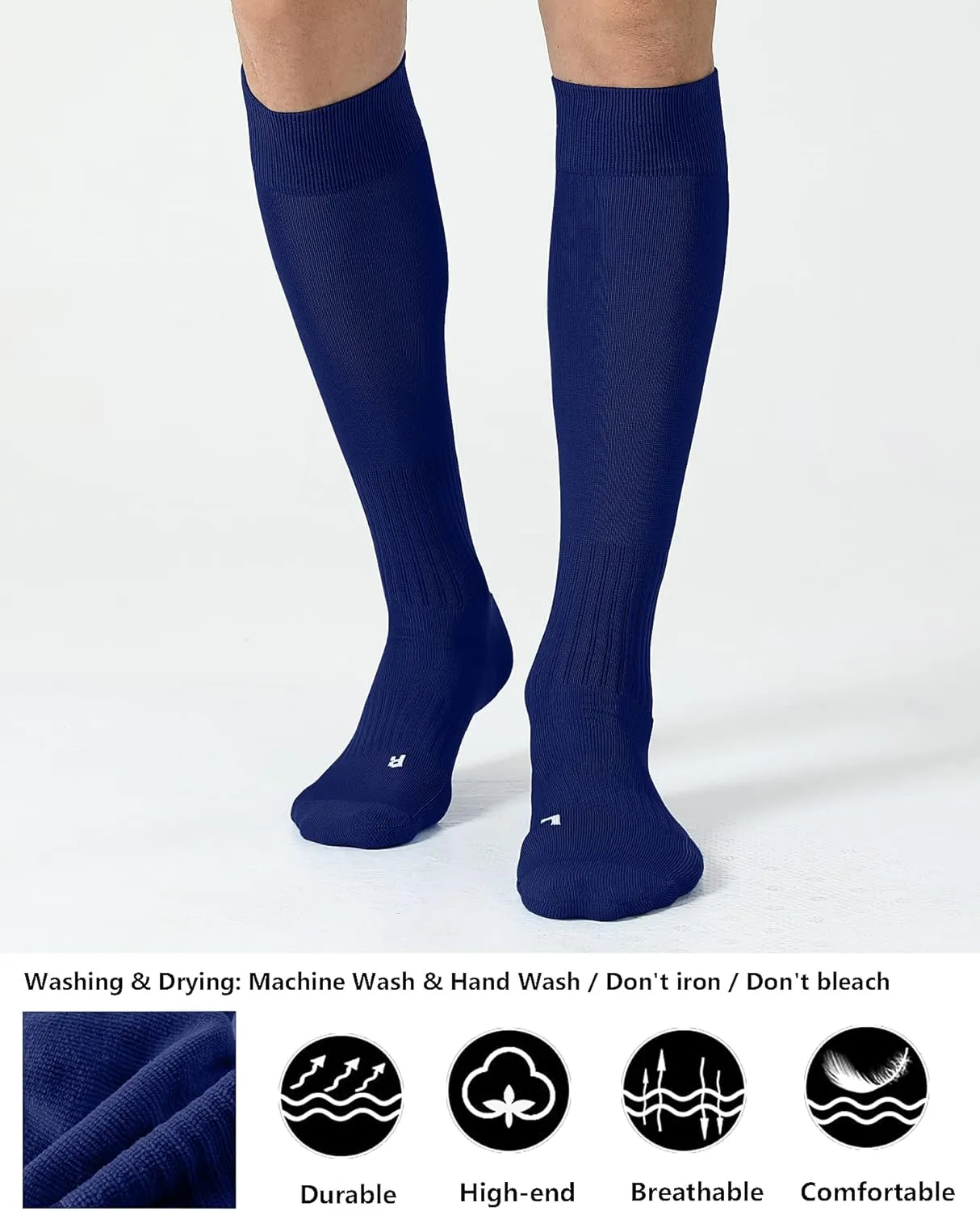 CS CELERSPORT 2/3 Pack Soccer Softball Baseball Socks for Youth Kids Adult Multi-Sport Compression Socks