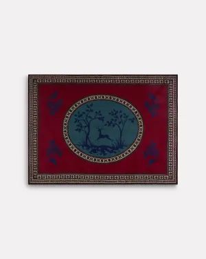 Dance of the Deer Crimson Throw