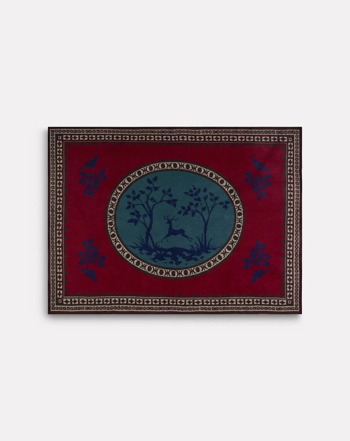 Dance of the Deer Crimson Throw