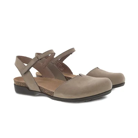 Dansko Rowan Backstrap Sandal (Women) - Taupe Milled Nubuck