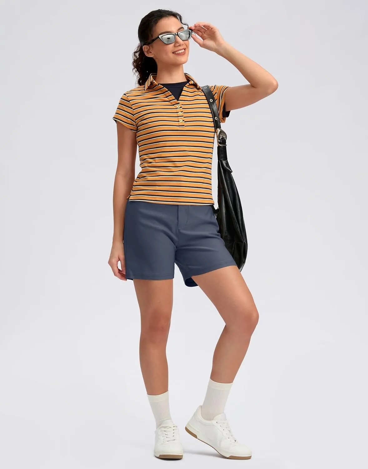 G Gradual 5" Women's Golf Shorts Stretchy Lightweight Outdoor Hiking Shorts with Pockets Shorts for Women Casual Summer