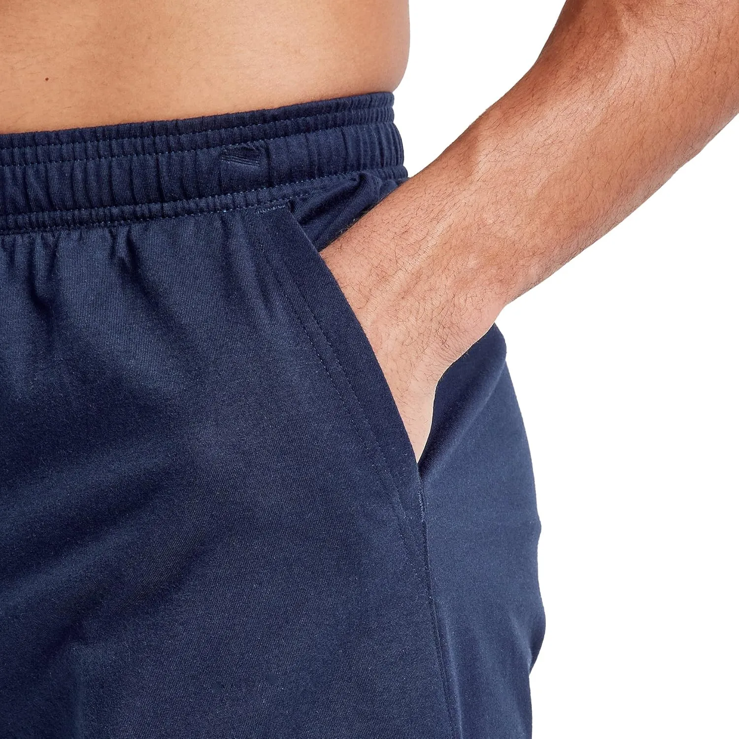 Hanes Men's Originals Cotton Shorts with Pockets, Pull-On Jersey Gym Shorts, 7