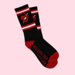 Heart & Dagger Unisex Crew Socks by Hellcats USA