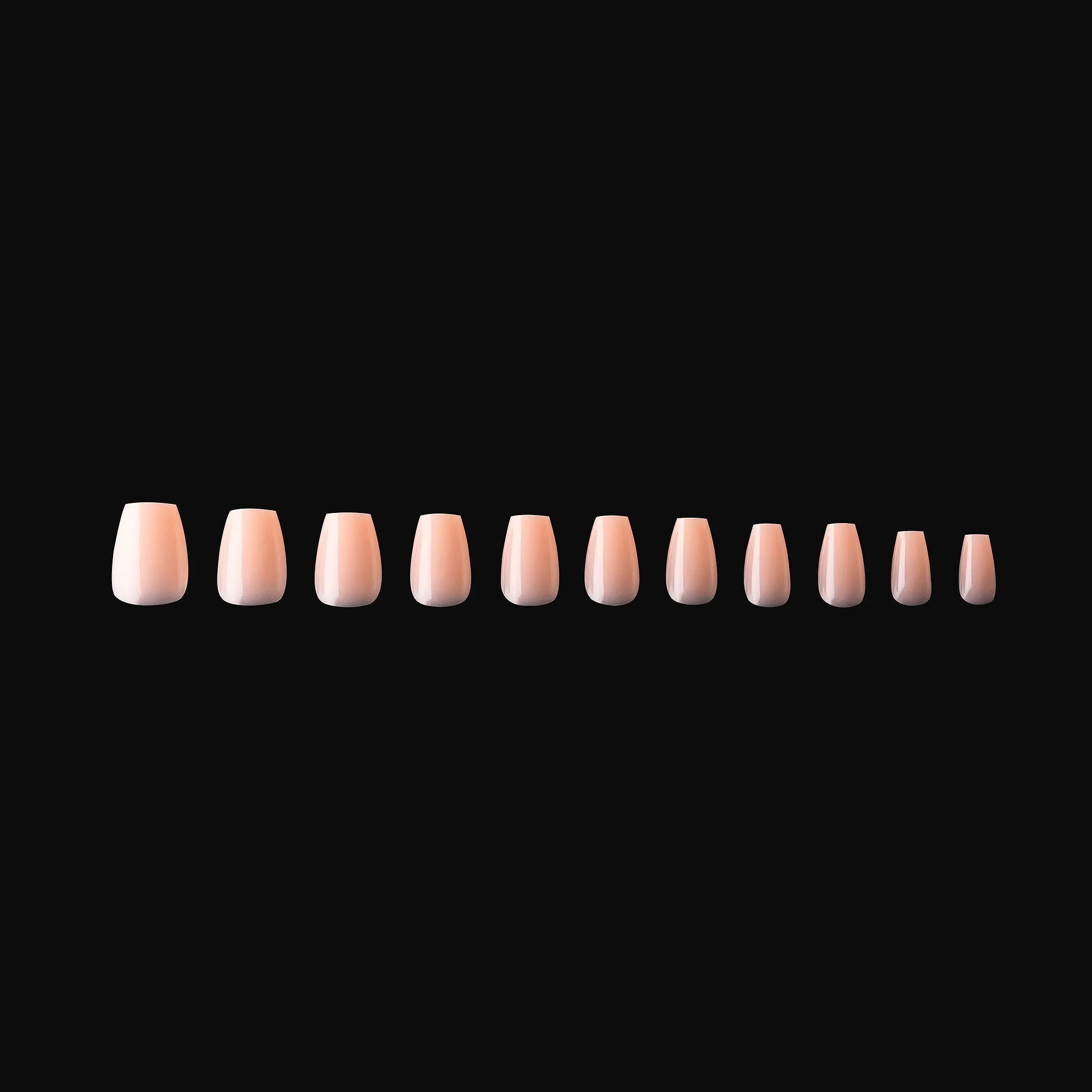 Neutrals Gel-X® Chloe Natural Coffin Extra Short Box of Tips - 11 Sizes (150pcs)