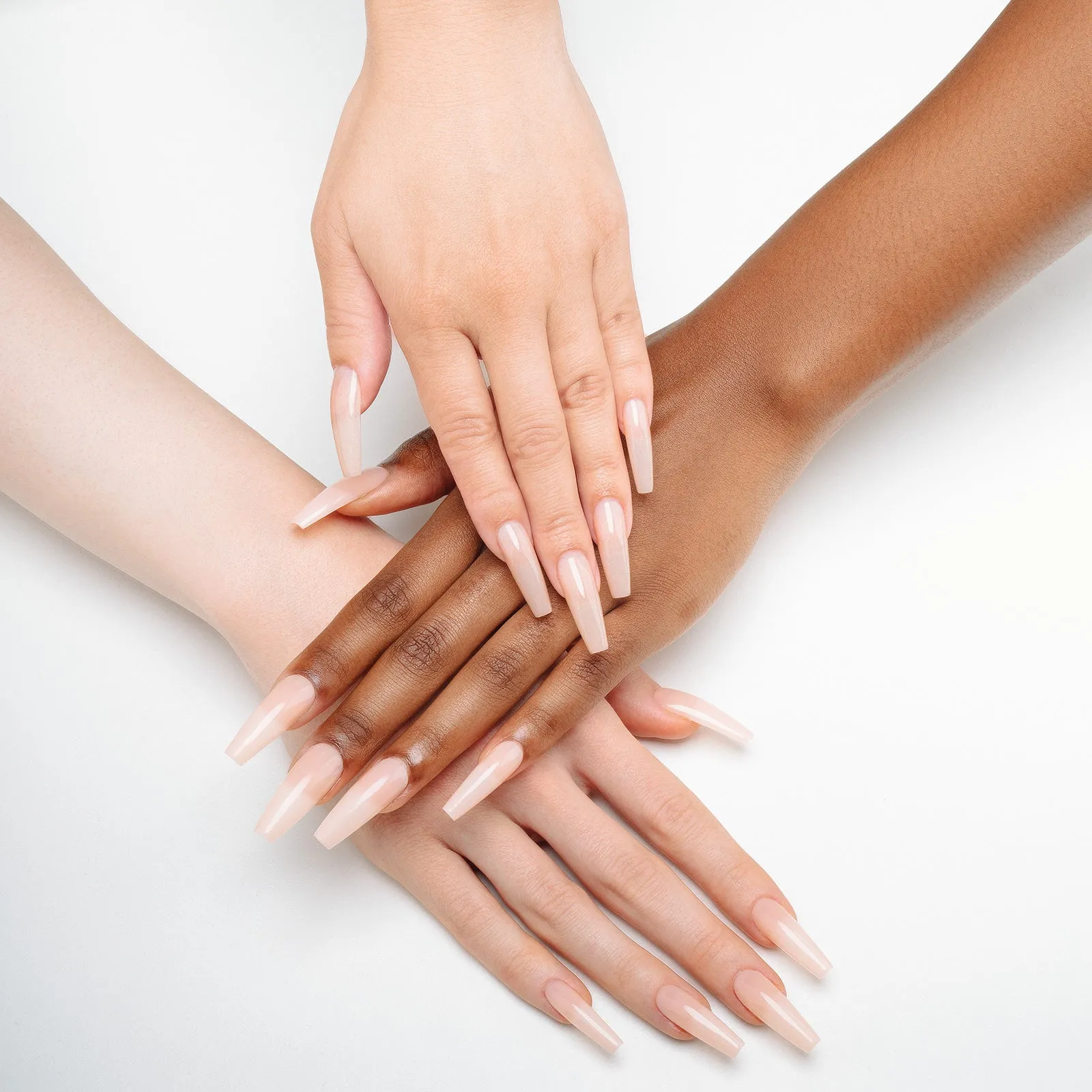Neutrals Gel-X® Chloe Natural Round Medium Box of Tips - 11 Sizes (150pcs)
