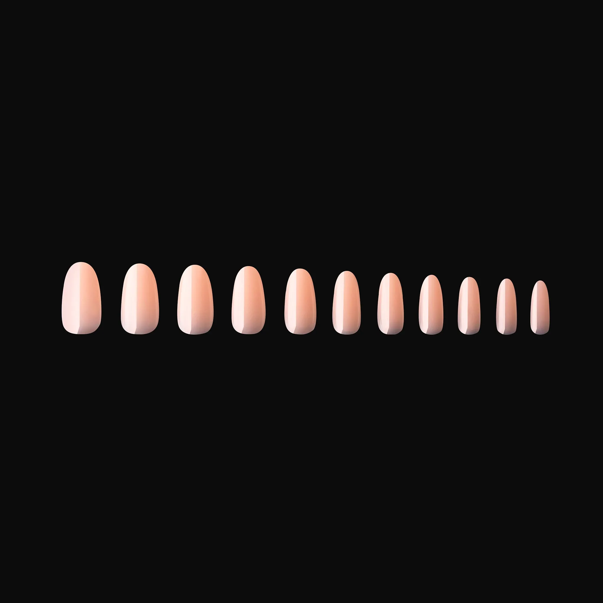 Neutrals Gel-X® Chloe Natural Round Medium Box of Tips - 11 Sizes (150pcs)