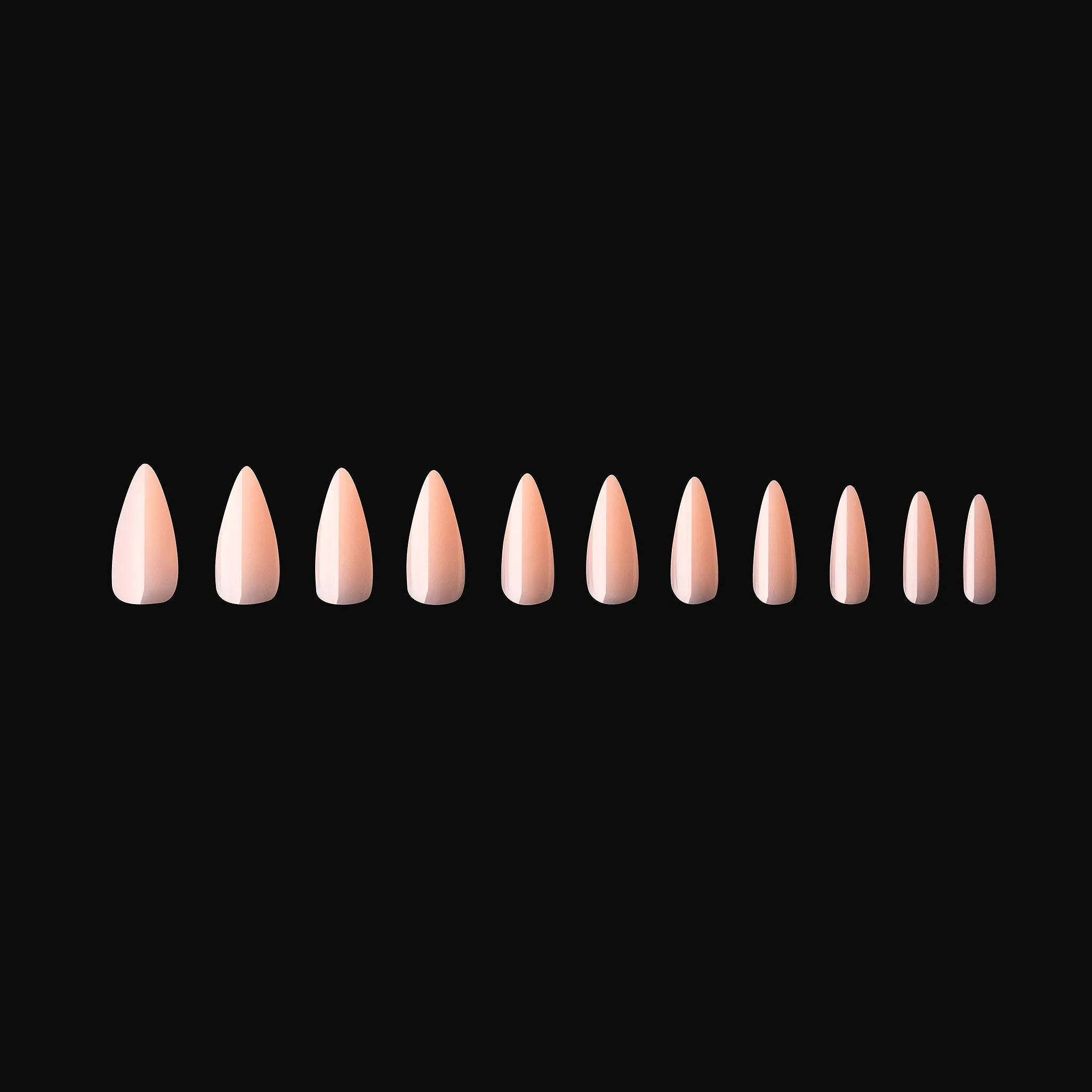 Neutrals Gel-X® Chloe Natural Stiletto Medium Box of Tips - 11 Sizes (150pcs)