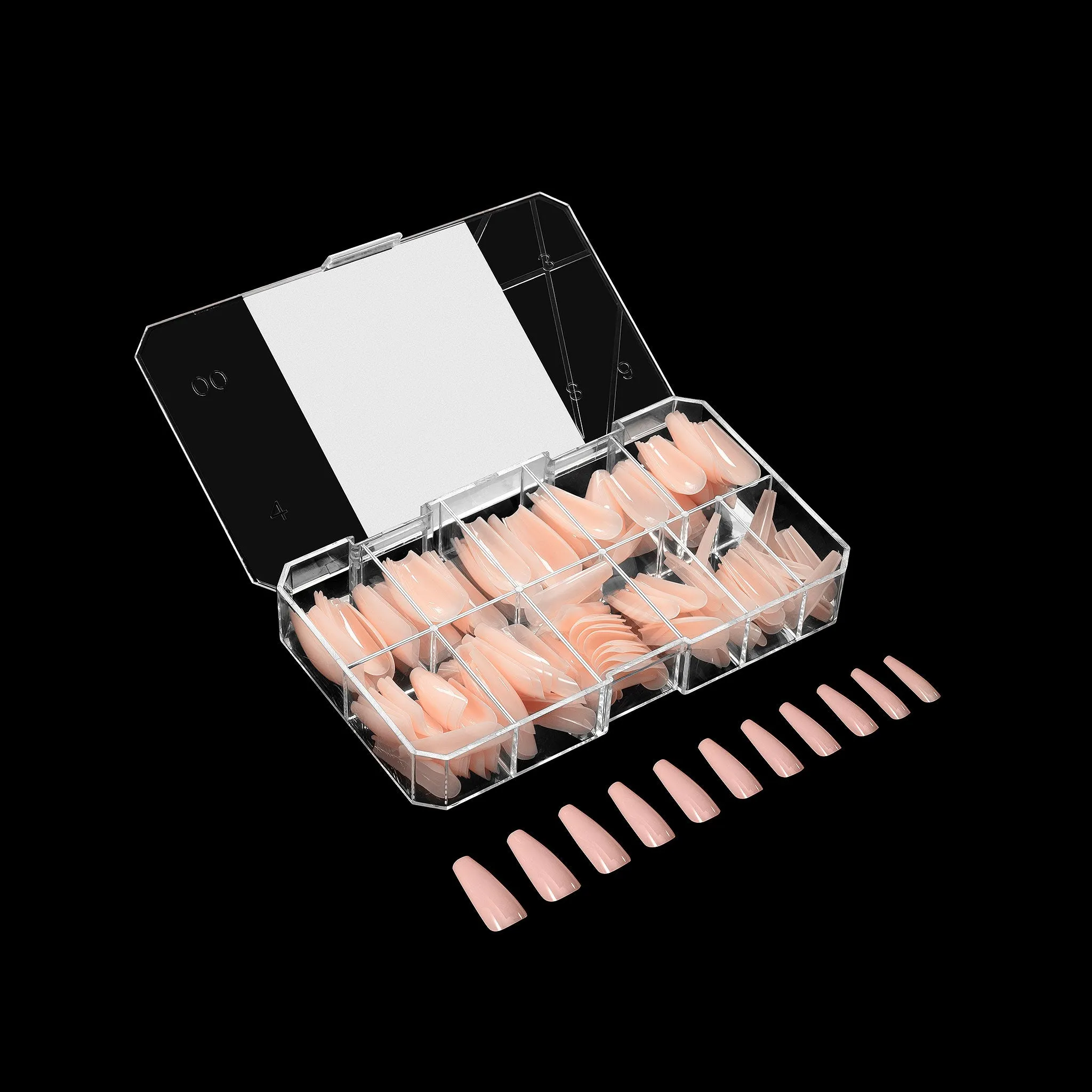 Neutrals Gel-X® Chloe Sculpted Coffin Long Box of Tips - 11 Sizes (150pcs)
