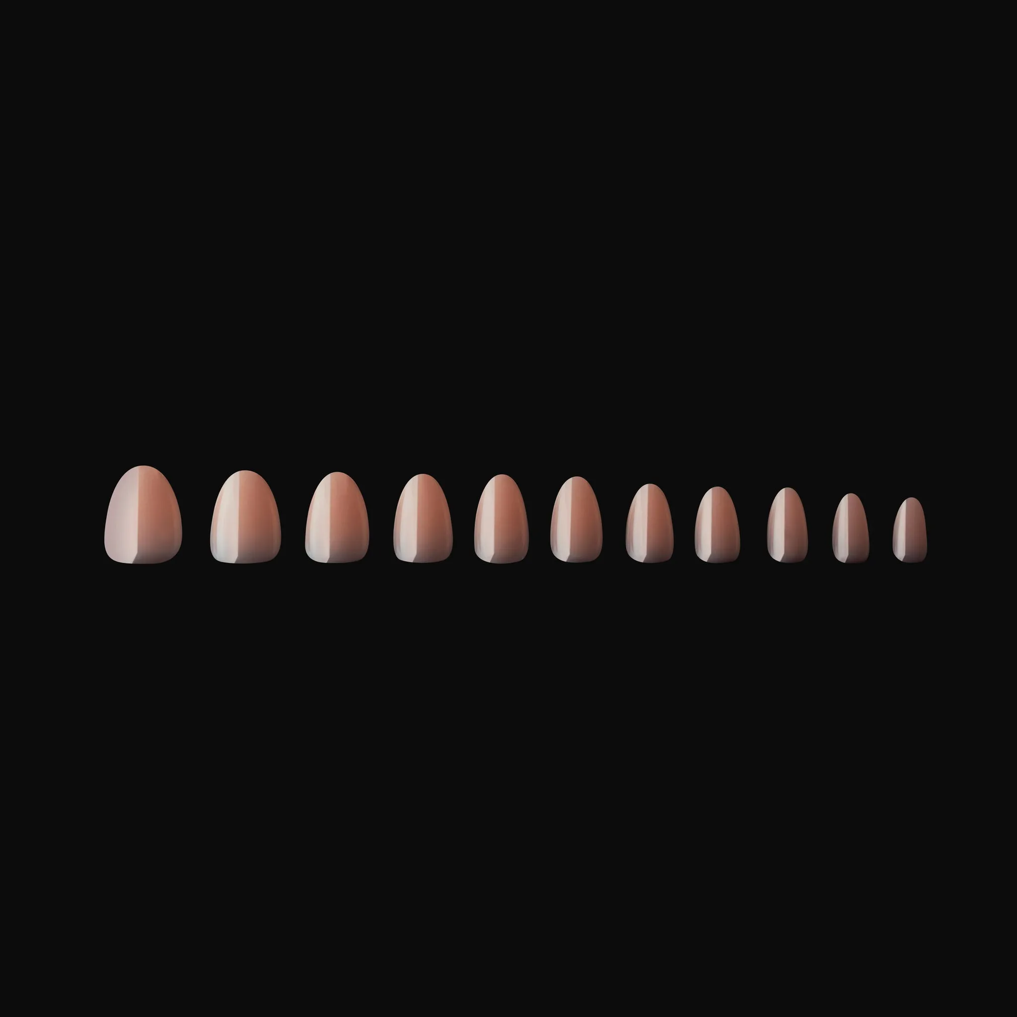 Neutrals Gel-X® Imani Natural Almond Extra Short Box of Tips - 11 Sizes (150pcs)