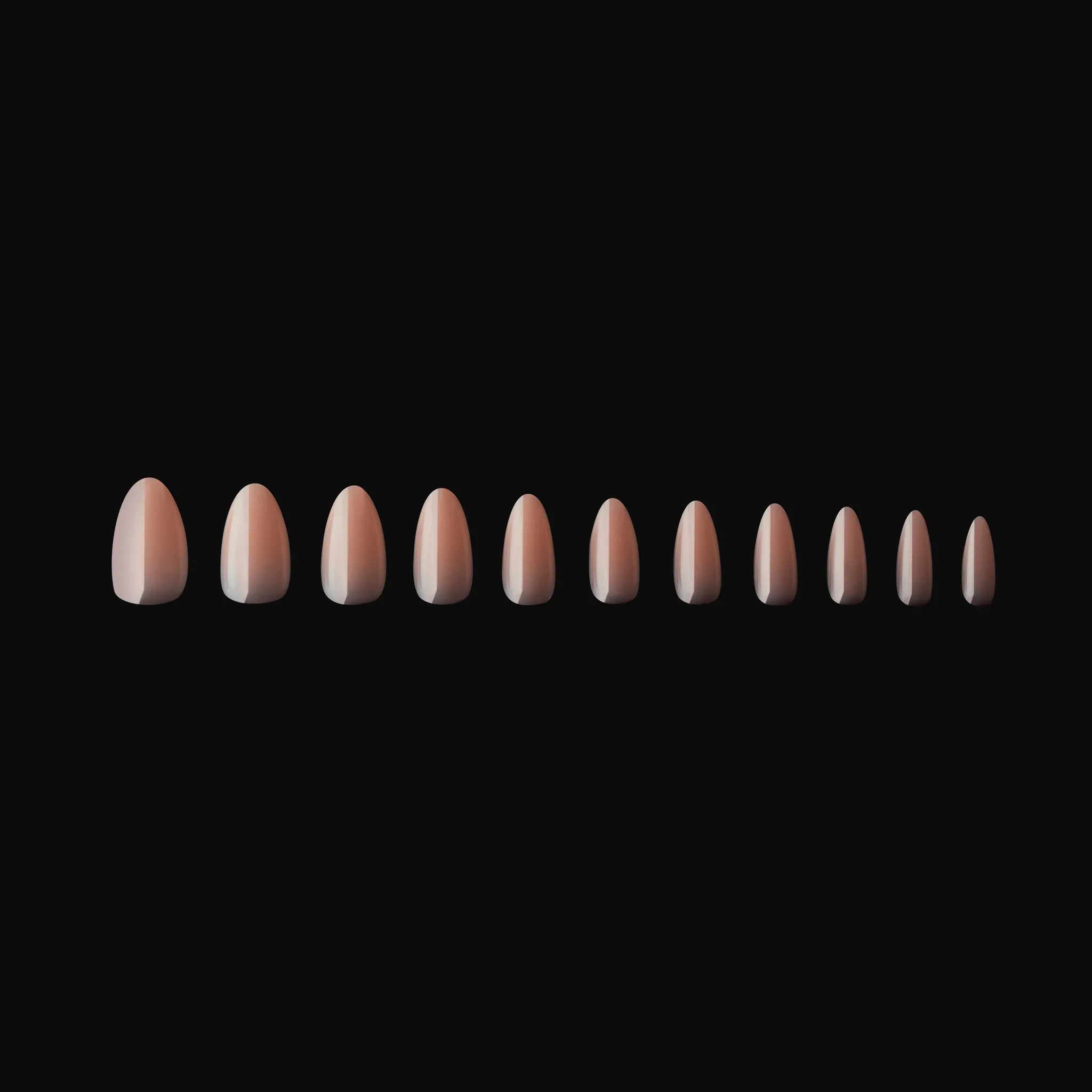 Neutrals Gel-X® Imani Natural Almond Medium Box of Tips - 11 Sizes (150pcs)