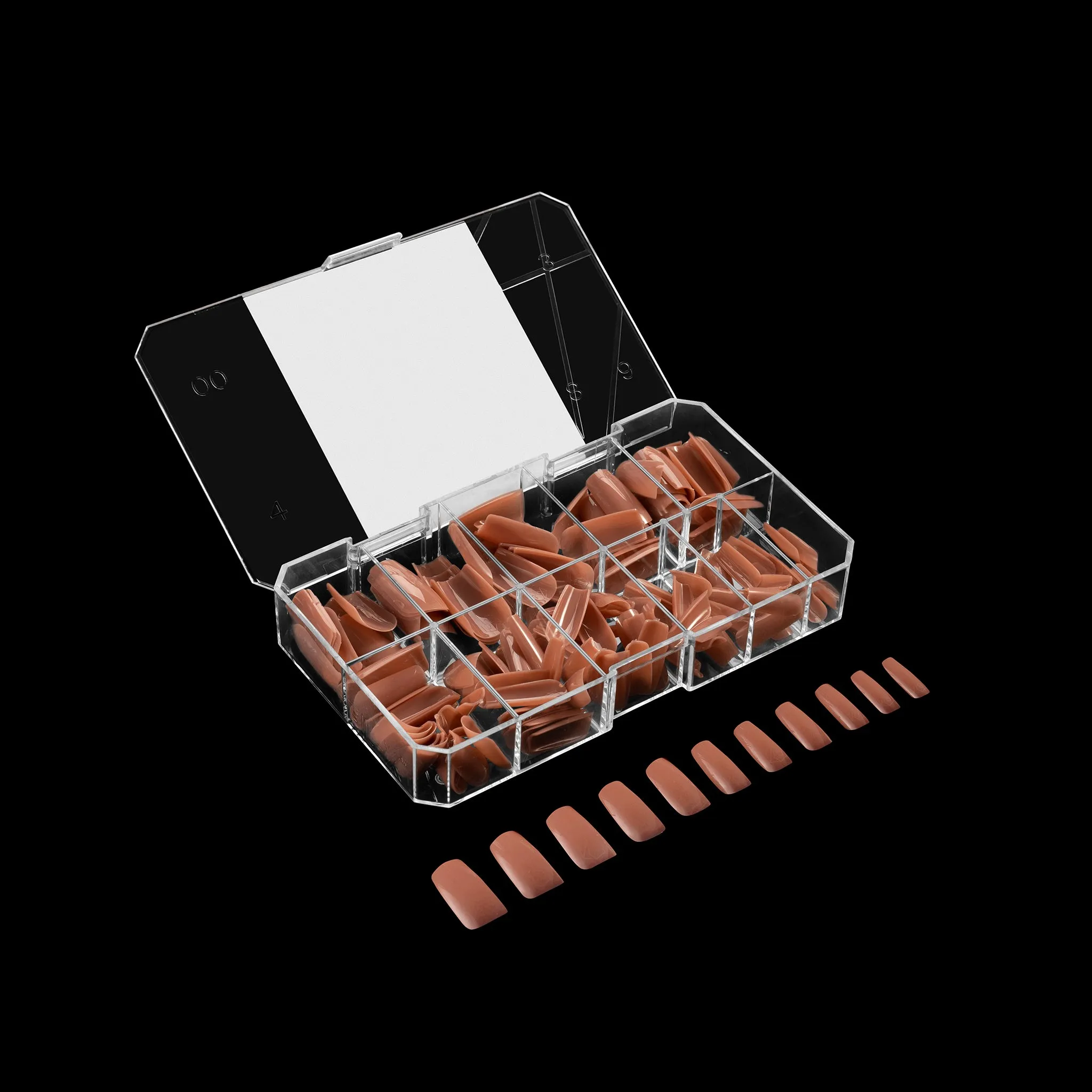 Neutrals Gel-X® Imani Natural Square Medium Box of Tips - 11 Sizes (150pcs)