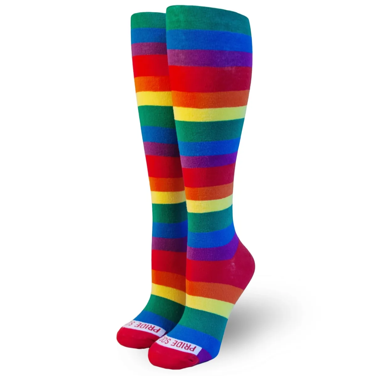 Rainbow Rising Thigh-High Pride Socks