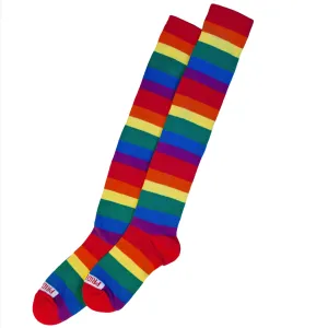 Rainbow Rising Thigh-High Pride Socks