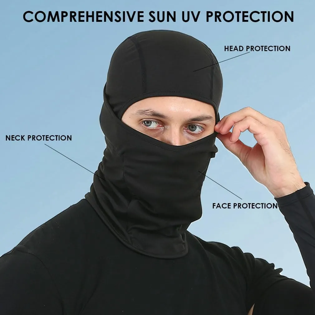 Ski Mask for Men 2 Pack Balaclava Face Mask Women Summer Shiesty Masks Motorcycle Helmet Full Head Cover Sun UV Protection