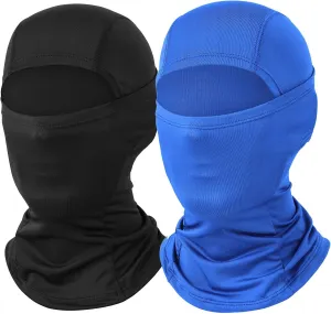 Ski Mask for Men 2 Pack Balaclava Face Mask Women Summer Shiesty Masks Motorcycle Helmet Full Head Cover Sun UV Protection