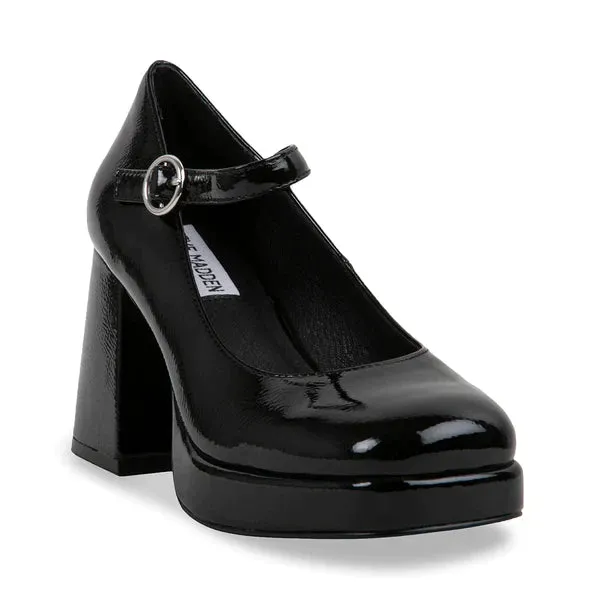 The Mingle Black Patent Mary Janes