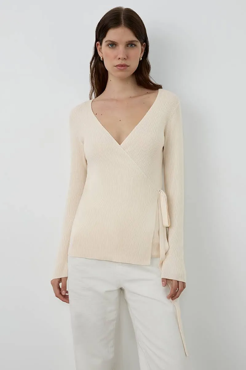 THE RIBBED CROSSOVER - ECO WHITE