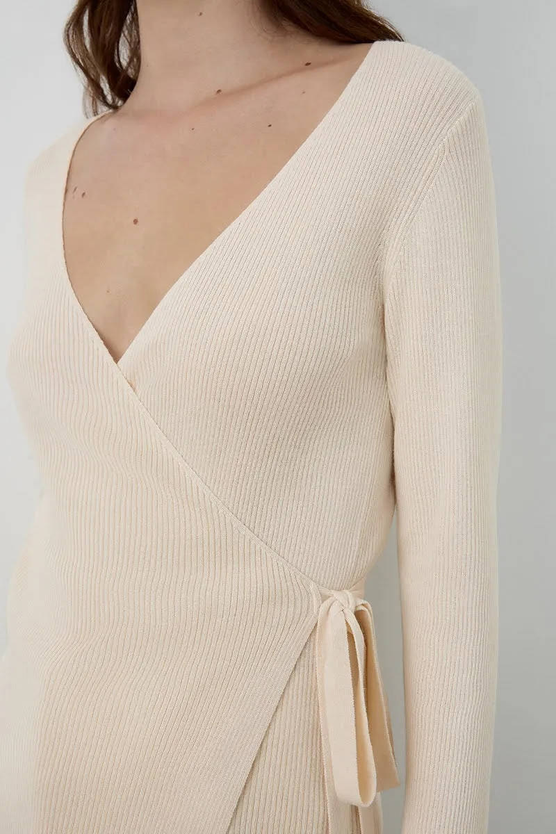 THE RIBBED CROSSOVER - ECO WHITE