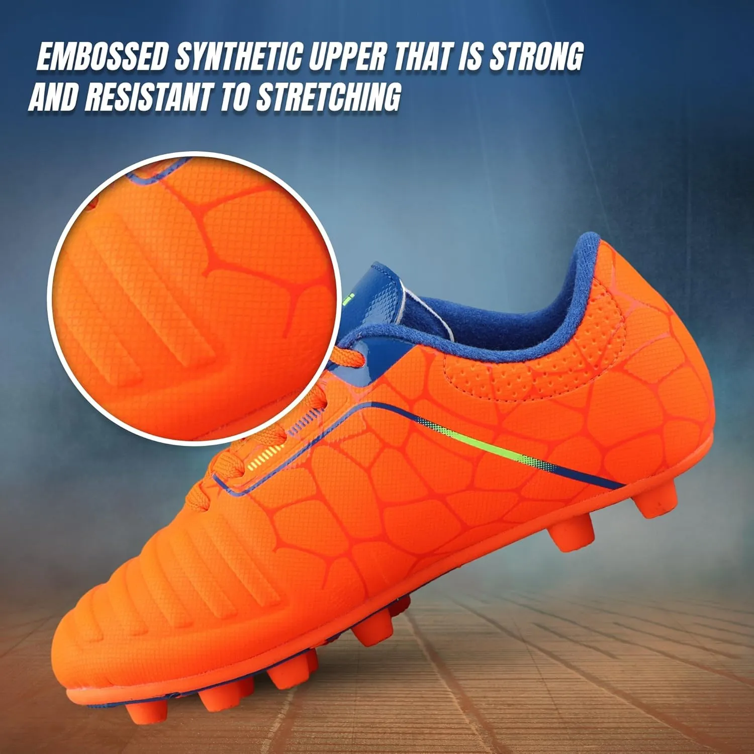 Vizari USA Soccer Cleats Boys, Girls - FG Firm Ground Football Shoes for Toddlers/Little/Big Kids - Youth Football Cleats - Comfort & Excellent Traction