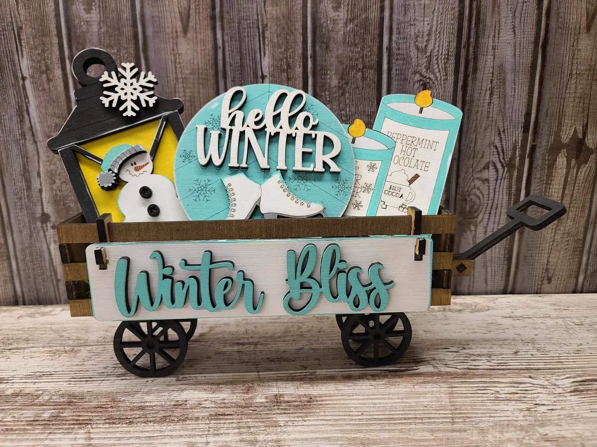 Winter bliss interchangeable wagon insert