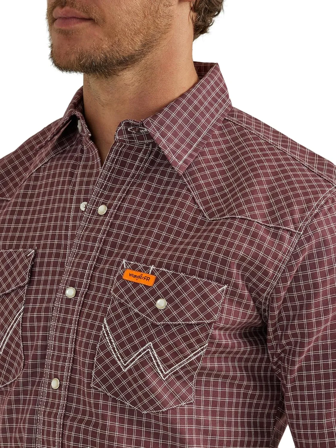 Wrangler Men's Sport Western Two Pocket Long Sleeve Snap Shirt