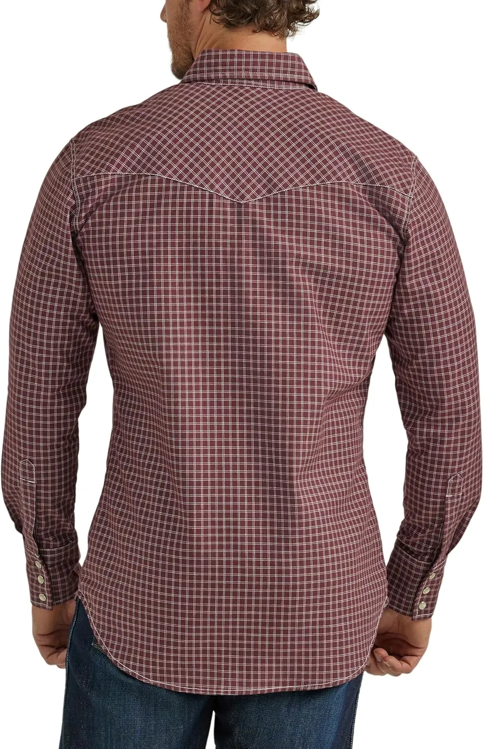Wrangler Men's Sport Western Two Pocket Long Sleeve Snap Shirt